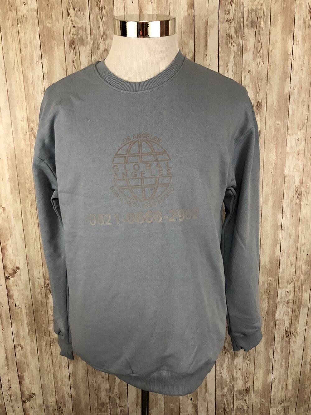 LC Waikiki Sweater Mens Small Sweatshirt Pullover Blue New York Paris LA N35
